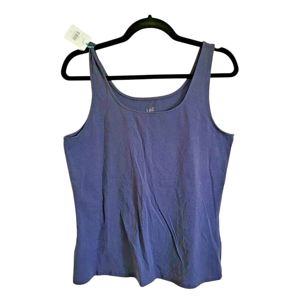 J. Jill Women's L Large Midnight Blue Perfect Tank Top NWT